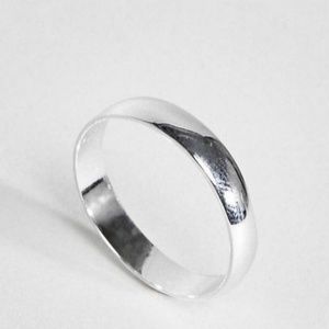 925 Steling Silver Plain Band Ring